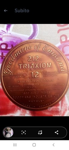Woofer goodmans triaxion - woofer,