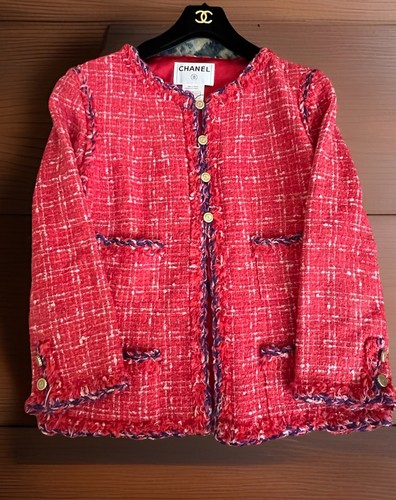 Chanel 06p red tweed - red, cc