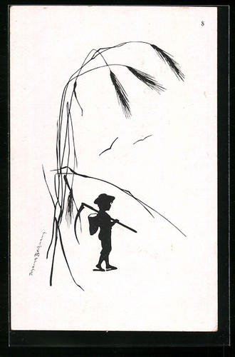 Cartolina giovane contadino