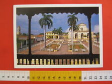 M.1 CARD CUBA 1995 TRINIDAD PLAZA MAYOR PALME PATIO FR. FIORE FLOWER ORCHIDEA