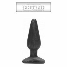 Doc Johnson The Big End Platinum Premium Plug Anale Largo in Silicone Nero
