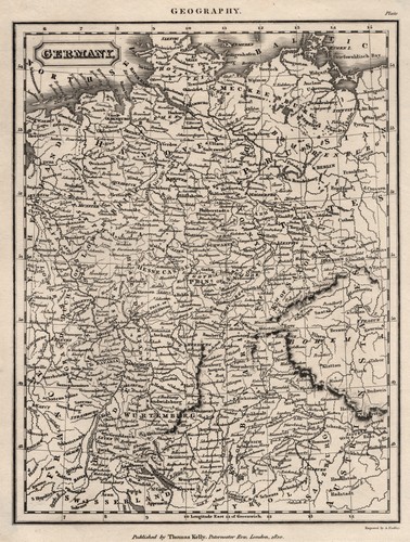 Germania originale incisione - originale,