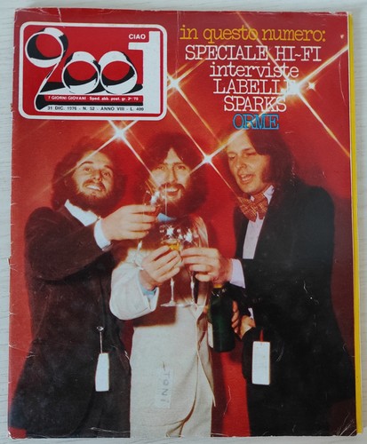 Ciao 2001 1976 le orme - ciao, n.52