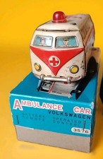 Giocattolo Ambulanza di Latta "MODERN TOY " VOLKSWAGEN Anni 50/60 Japan - 14 Cm