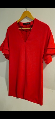 Zara mini abito donna rosso - zara,