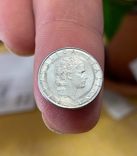 Moneta lire formato piccolo - moneta,