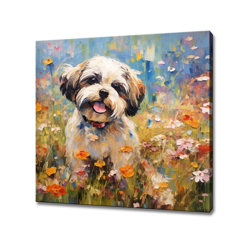 Quadro shih tzu cane - quadro,