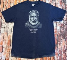 T-shirt vintage Ernest Hemingway Key West punto singolo taglia large MADE IN USA