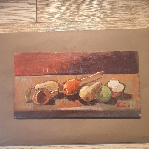 Frutta sul tavolo dipinto - frutta, tavolo: