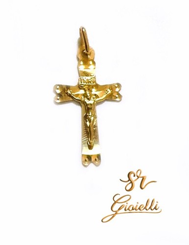 Ciondolo croce oro - in, giallo