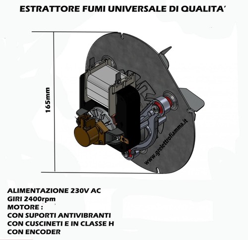 Ventilatore stufa pellet - pellet, per