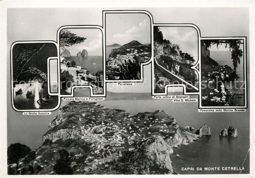 Capri veduta monte cetrella - veduta, da