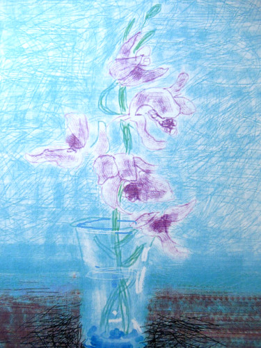 Litografia david hockney - david,