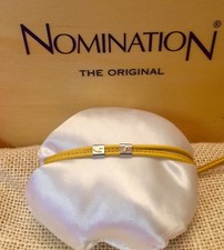 Nomination Bracciale Originale Vera Pelle Giallo Saint Tropez “CP” Acciaio/Oro