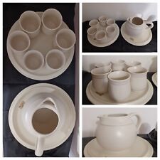 Set 2 Vassoi 1 Brocca 6 Bicchieri Ceramica Design Franco Bucci ACR MODERNARIATO 