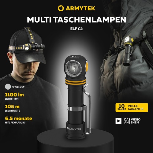 Armytek lampada frontale elfo - armytek,