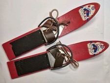 Scarpe da sci in legno per