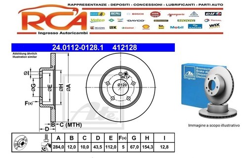 Coppia dischi freno - , 412128