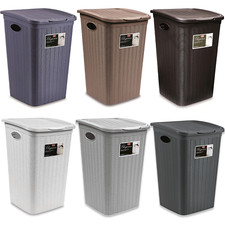 Portabiancheria 50 lt. Cesta per Panni Sporchi Bagno Elegance Grande 38×37×55 cm