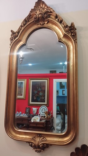 Specchio molato con - con, cornice