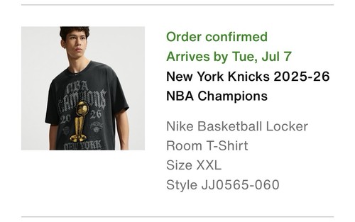 Knicks championship nike - championship, t