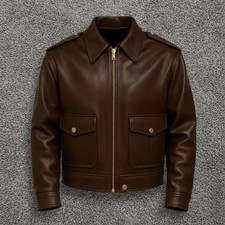 Giacca uomo marrone - vera, pelle