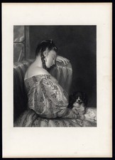 Stampa antica-DORMEUSE-BELLA