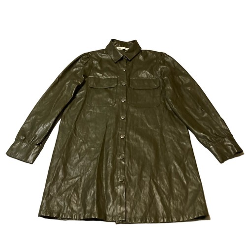 Zara camicia ecopelle abito - camicia,
