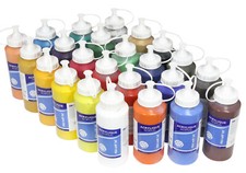 Magi® Colori Acrilici Artistici 500ml Tubi, Libera Scelta Colore tra 24 Tonalità Premium