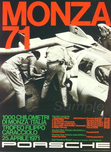 Porsche monza 1971 - porsche,