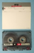 Mc Sony Hf60 Hf 60 Musicassetta Vintage Compact Cassette Audio Tape Usata a1 °