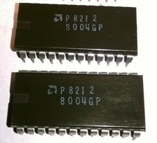 2x P8212, 8-Bit Input/Output port, CIRCUITI INTEGRATI ORIGINALI AMD, NUOVI (NOS)