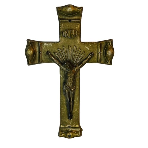 Crocifisso parete vintage - crocifisso,