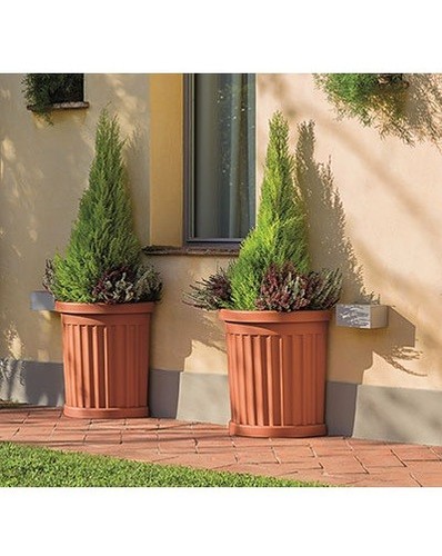 Vaso mezzotondo fiori - , piante