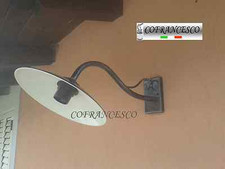 Lampada applique a parete per esterno in ferro battuto 1198 con piatto smaltato