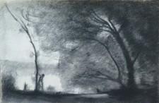 DISEGNO ANTICO PAESAGGIO