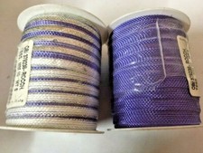 2 Nastri viola nastro pacchi decorazioni regali natalizi Natale mm 10 5 metri