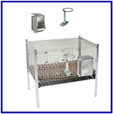 Gabbia Conigliera per conigli coniglio con mangiatoia abbeveratoio s
