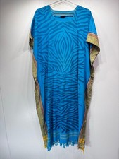 Abito vintage boho blu - , zebrato