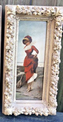 Dipinto olio antico vittoriano