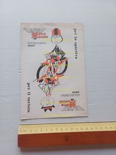 MOTO MORINI produzione modelli 175 - Settebello 1958 depliant italiano originale