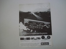 advertising Pubblicità 1982 AUTORADIO CLARION PE-967 B