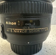 Nikon AF-S 50 mm F1.4 G autofocus obiettivo principale anteriore e posteriore tappo obiettivo e cappuccio Nikon