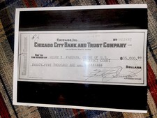 1939 AL CAPONE CHECK PHOTO