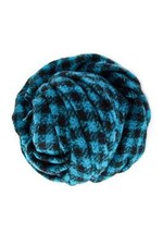 Faliero Sarti Sciarpa In Maglia 'Paolo' Mix Di Cashmere A Righe Turchese-Nero