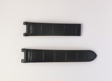 Cinturino in pelle nero 20 mm