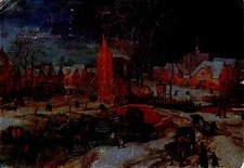 Cartolina - Repubblica - Joos De Momper - Veduta di villaggio - FG - VG