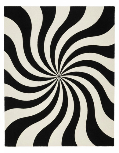 Tappeto moderno bianco nero - tappeto,