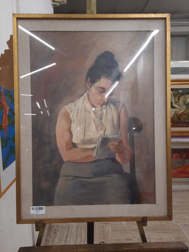 Dipinto olio tela di - dipinto, su