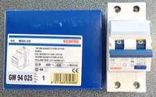 Magnetotermico differenziale C6A 2P 4500KA 30ma AC 2moduli Gewiss 94025